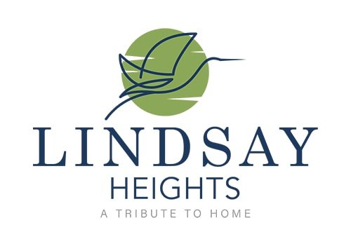 Lindsay Heights logo in blue and green