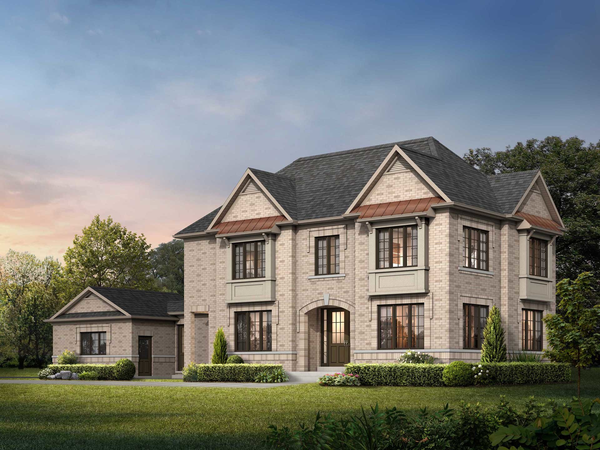 Artist rendering of The Finesse, detached home in South Cornell, Markham